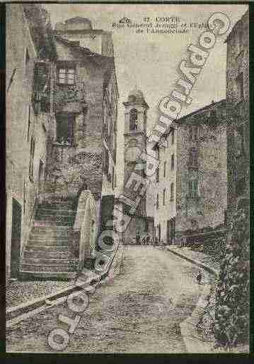 Ville de CORTE Carte postale ancienne