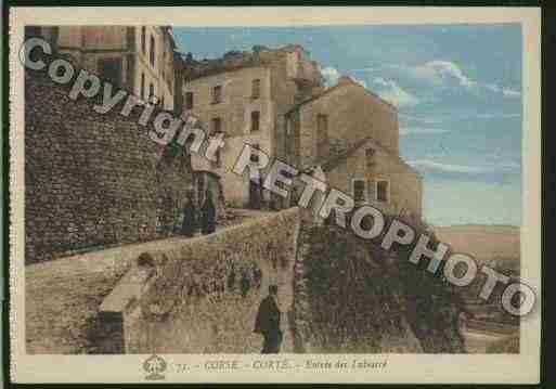 Ville de CORTE Carte postale ancienne