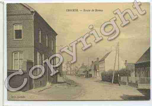 Ville de CROCHTE Carte postale ancienne