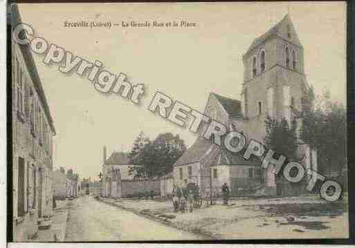 Ville de ERCEVILLE Carte postale ancienne