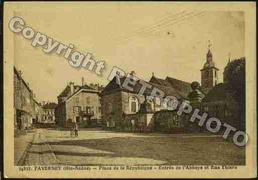 Ville de FAVERNEY Carte postale ancienne Ville de FAVERNEY Carte postale ancienne
