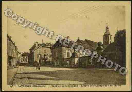 Ville de FAVERNEY Carte postale ancienne