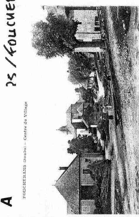Ville de FOUCHERANS Carte postale ancienne Ville de FOUCHERANS Carte postale ancienne