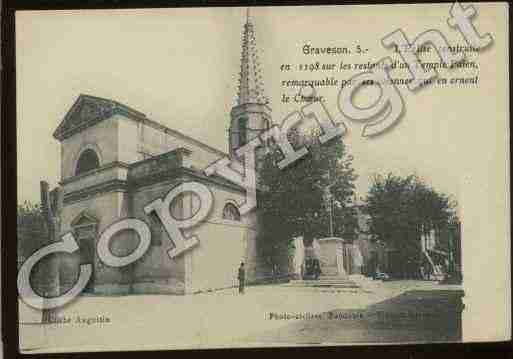 Ville de GRAVESON Carte postale ancienne