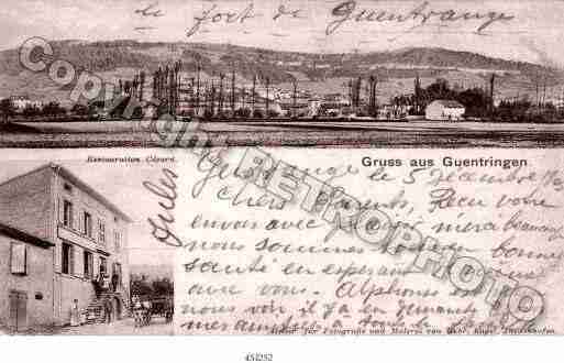 Ville de GUENTRANGE Carte postale ancienne