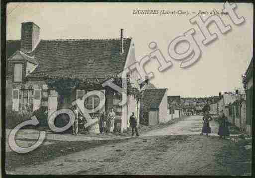 Ville de LIGNIERES Carte postale ancienne