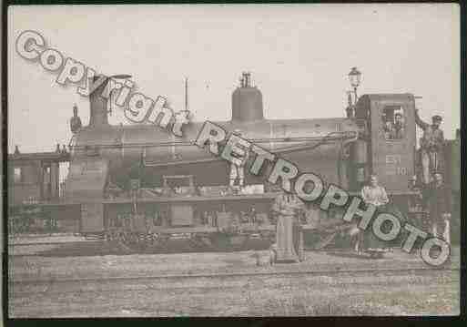 Ville de LOCOMOTIVE Carte postale ancienne