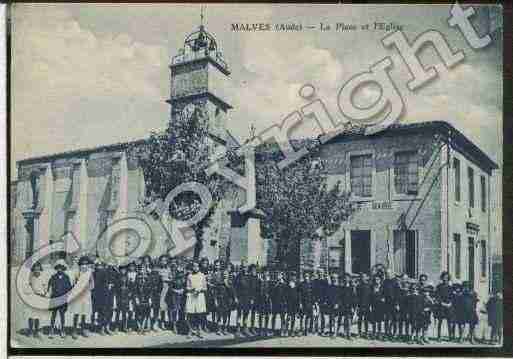 Ville de MALVESENMINERVOIS Carte postale ancienne