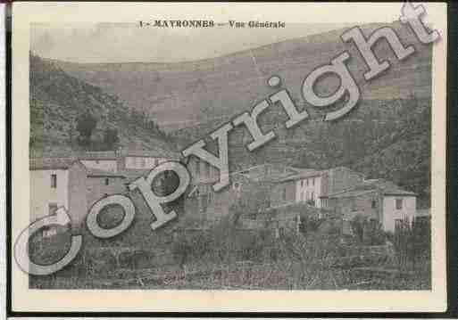 Ville de MAYRONNES Carte postale ancienne