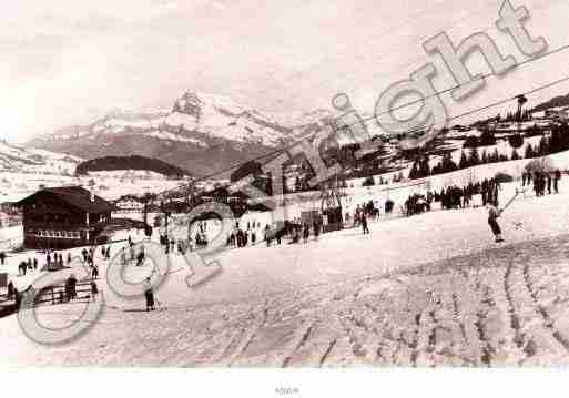 Ville de MEGEVE Carte postale ancienne