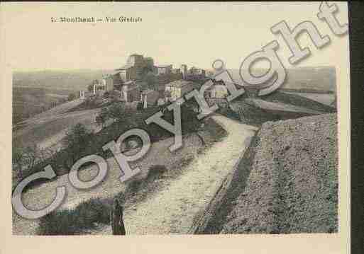 Ville de MONTHAUT Carte postale ancienne