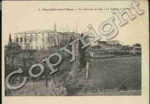 Ville de PEYREFITTESURL\'HERS Carte postale ancienne