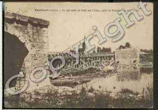 Ville de PONTAVERT Carte postale ancienne