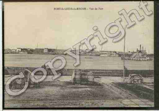 Ville de PORTSAINTLOUISDURHONE Carte postale ancienne