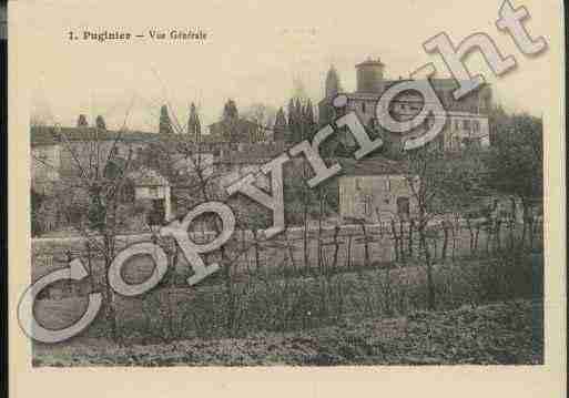 Ville de PUGINIER Carte postale ancienne