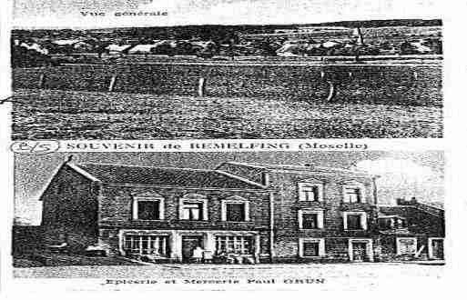 Ville de REMELFING Carte postale ancienne