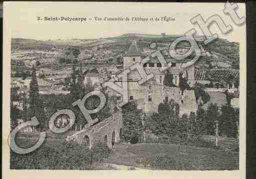 Ville de SAINTPOLYCARPE Carte postale ancienne