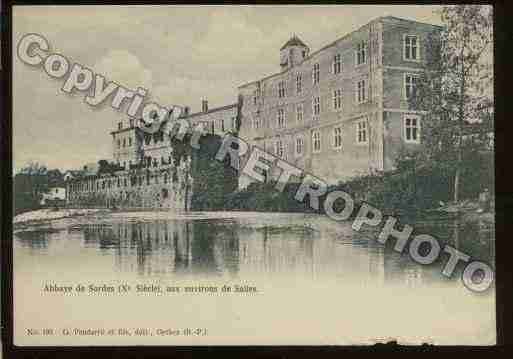 Ville de SORDEL\\\'ABBAYE Carte postale ancienne