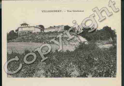 Ville de VILLEDUBERT Carte postale ancienne