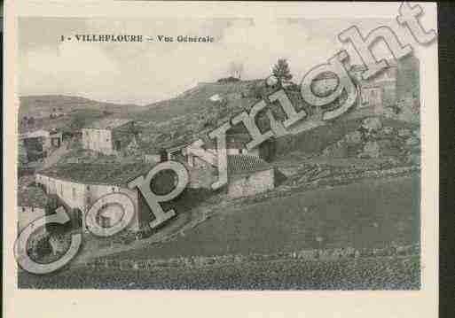 Ville de VILLEFLOURE Carte postale ancienne