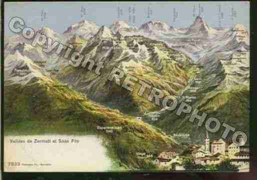 Ville de ZERMATT Carte postale ancienne Ville de ZERMATT Carte postale ancienne
