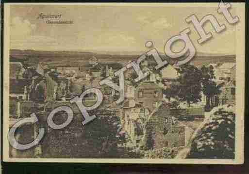 Ville de AGUILCOURT Carte postale ancienne