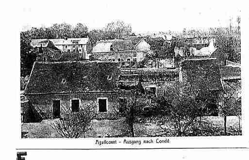 Ville de AGUILCOURT Carte postale ancienne
