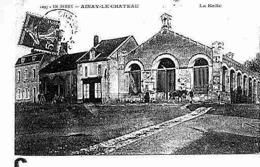 Ville de AINAYLECHATEAU Carte postale ancienne