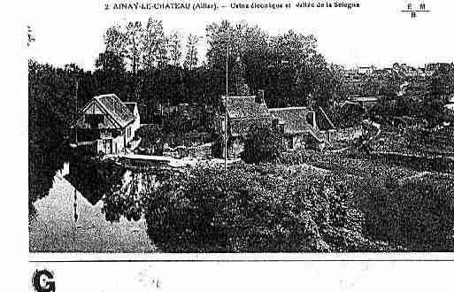 Ville de AINAYLECHATEAU Carte postale ancienne