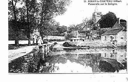 Ville de AINAYLECHATEAU Carte postale ancienne