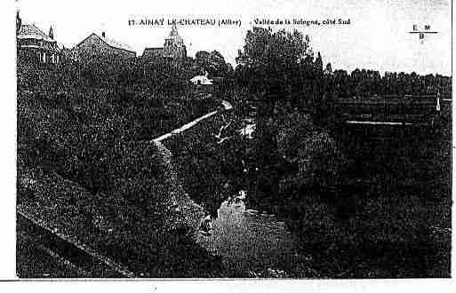 Ville de AINAYLECHATEAU Carte postale ancienne