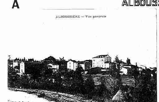 Ville de ALBOUSSIERE Carte postale ancienne