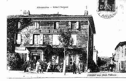 Ville de ALBOUSSIERE Carte postale ancienne