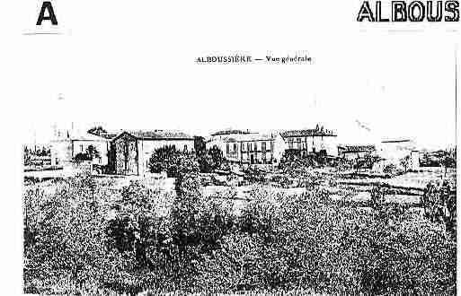 Ville de ALBOUSSIERE Carte postale ancienne