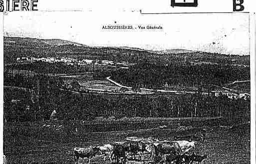 Ville de ALBOUSSIERE Carte postale ancienne