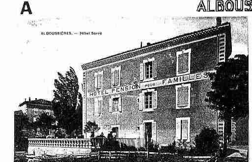 Ville de ALBOUSSIERE Carte postale ancienne