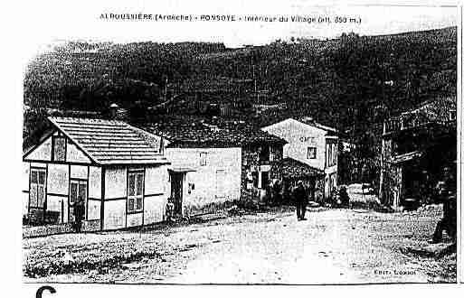 Ville de ALBOUSSIERE Carte postale ancienne