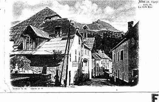 Ville de ALLOS Carte postale ancienne