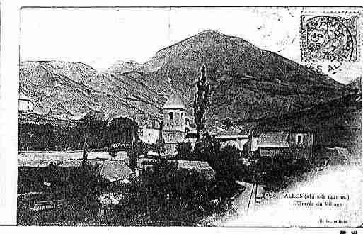 Ville de ALLOS Carte postale ancienne