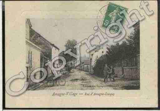 Ville de AMAGNE Carte postale ancienne