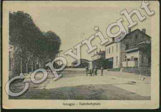 Ville de AMAGNE Carte postale ancienne