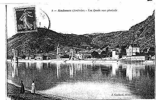 Ville de ANDANCE Carte postale ancienne