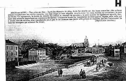 Ville de ARCISSURAUBE Carte postale ancienne
