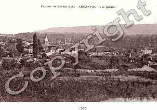 Ville de ARSONVAL Carte postale ancienne