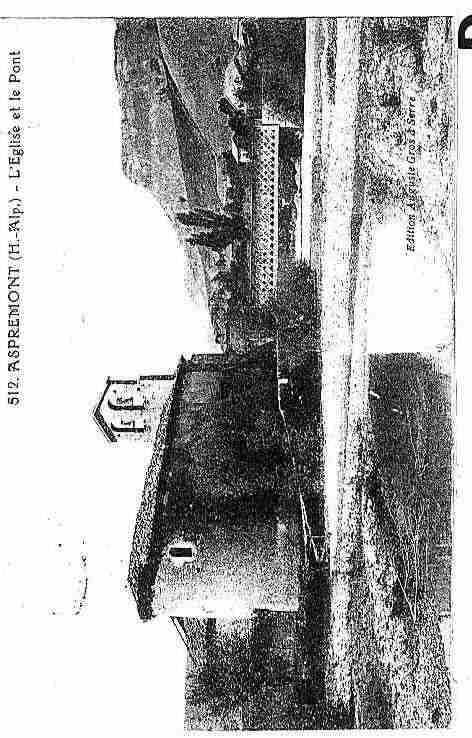 Ville de ASPREMONT Carte postale ancienne