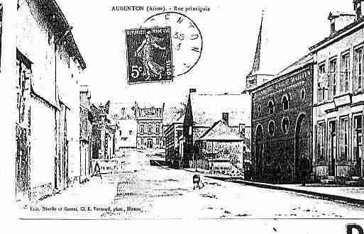 Ville de AUBENTON Carte postale ancienne