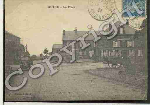 Ville de AUTHE Carte postale ancienne