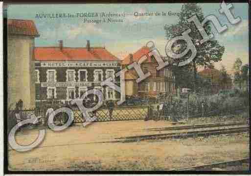 Ville de AUVILLERSLESFORGES Carte postale ancienne