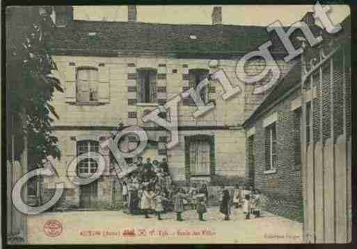 Ville de AUXON Carte postale ancienne