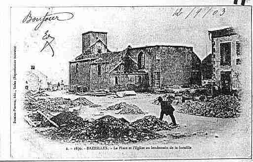 Ville de BAZEILLES Carte postale ancienne